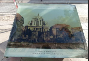 Canaletto i glasmontre i den Gamle By i Warszawa