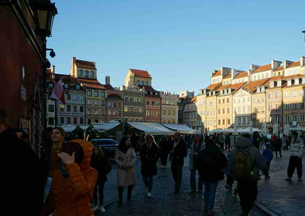 turguide i Warszawa -Rynek har ligget her siden år 1300