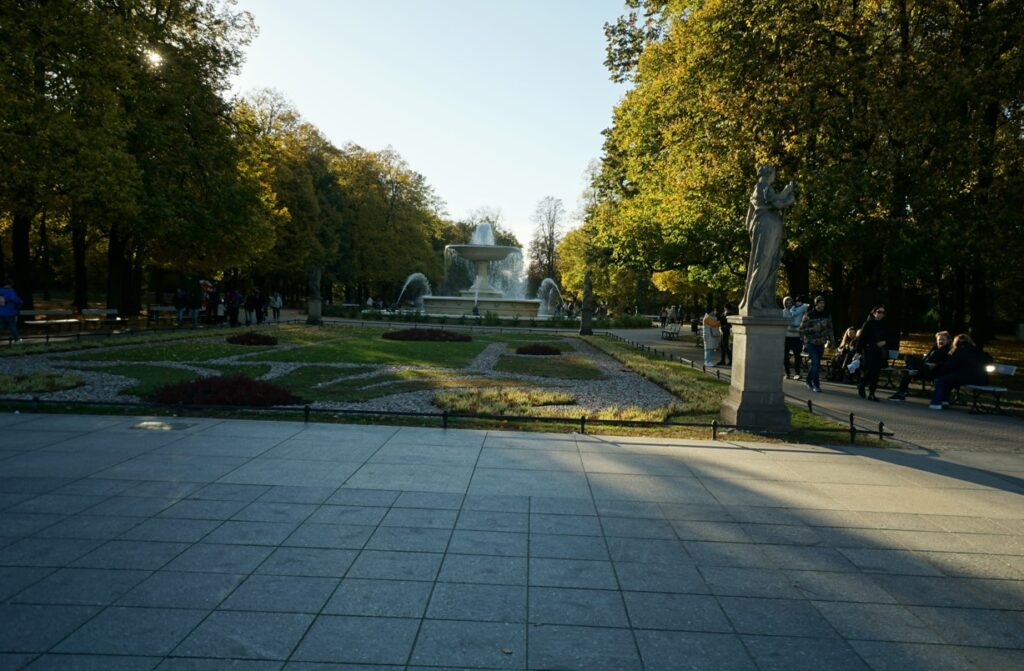 Den saksiske park skabt under personalunionen med Saksen 1697 til 1763